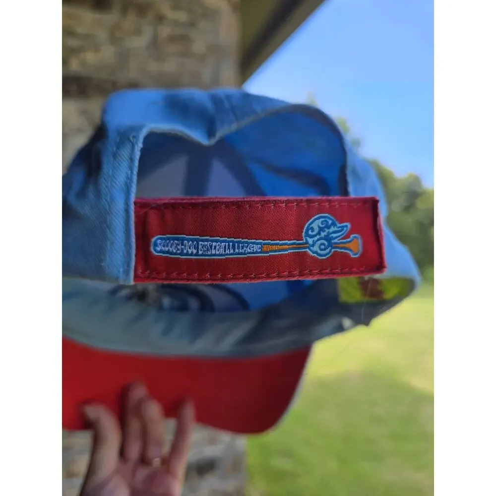 Vintage 2005 Scooby-Doo Youth Colorblock Baseball Cap Blue/Red Adjustable Hat